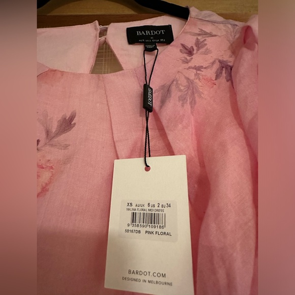 BARDOT NWT Malina Cut Out Midi Dress Size XS - Picture 6 of 6